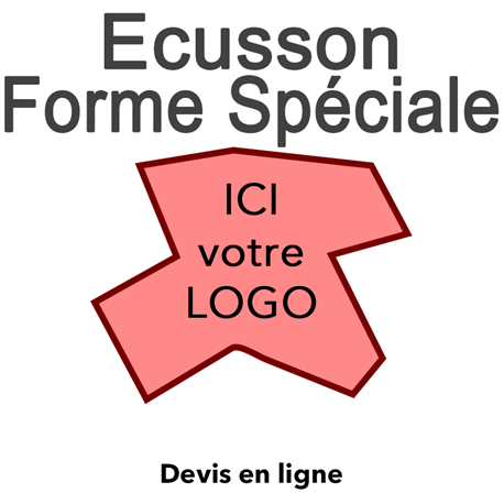 Ecusson brodé forme spéciale