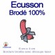 Ecusson brodé découpe spéciale