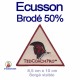 Ecusson brodé triangle à coudre