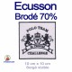 Ecusson brodé a 70%