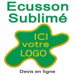 Ecusson imprimé forme spéciale