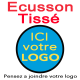 Ecusson tissé rond personnalisé