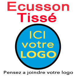 Ecusson tissé rond personnalisé