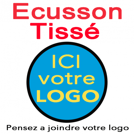 Ecusson tissé rond personnalisé