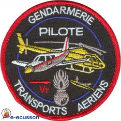Ecusson brodé Pilote Gendarmerie Nationale