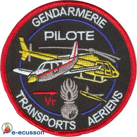 Ecusson brodé Pilote Gendarmerie Nationale