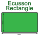 Ecusson brodé rectangle