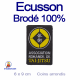 Ecusson brodé a 100%