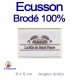 Ecusson brodé à 100% de surface