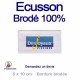 écusson brodé publicité