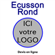 Ecusson brodé rond