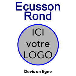 Ecusson logo brodé à coller sur vos vêtements ! Soyez unique !