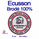 Ecusson brodé rond