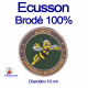 Ecusson brodé rond