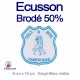 Ecusson brodé blason découpe laser