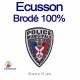 Ecusson brodé blason police municipale