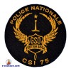 Ecusson rond brodé pour GSO - CSI 75